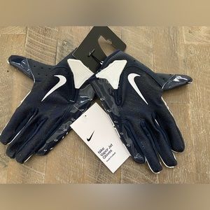 Youth Nike Vapor Jet Football Gloves / Size:  Youth Medium / Color: Navy & White
